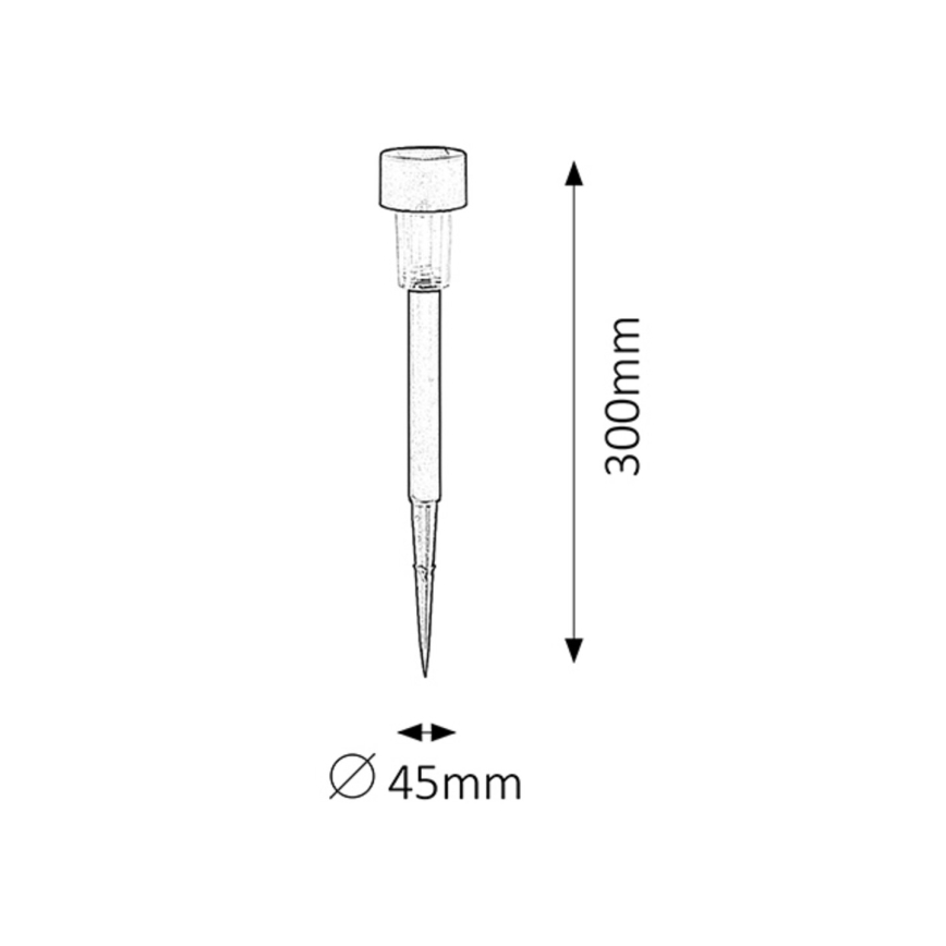 Rabalux - Світильник на сонячній батареї LED/0,1W/1,2V IP44