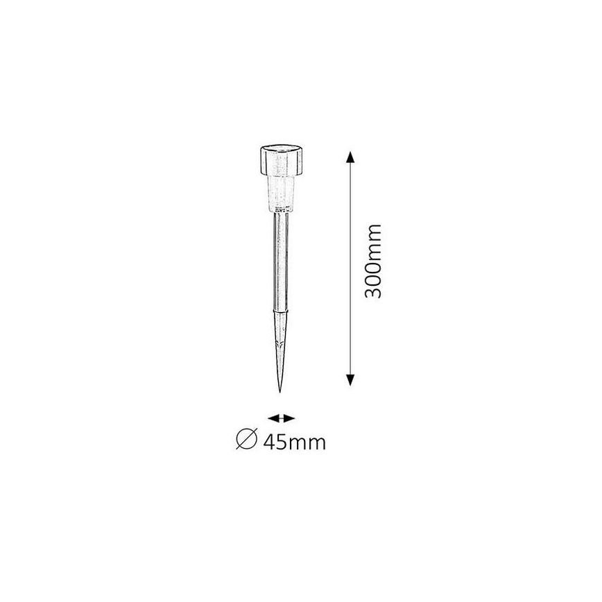 Светодиодный светильник на солнечной батарее SOLAR 1xLED/0,1W/1xNi-MH IP44