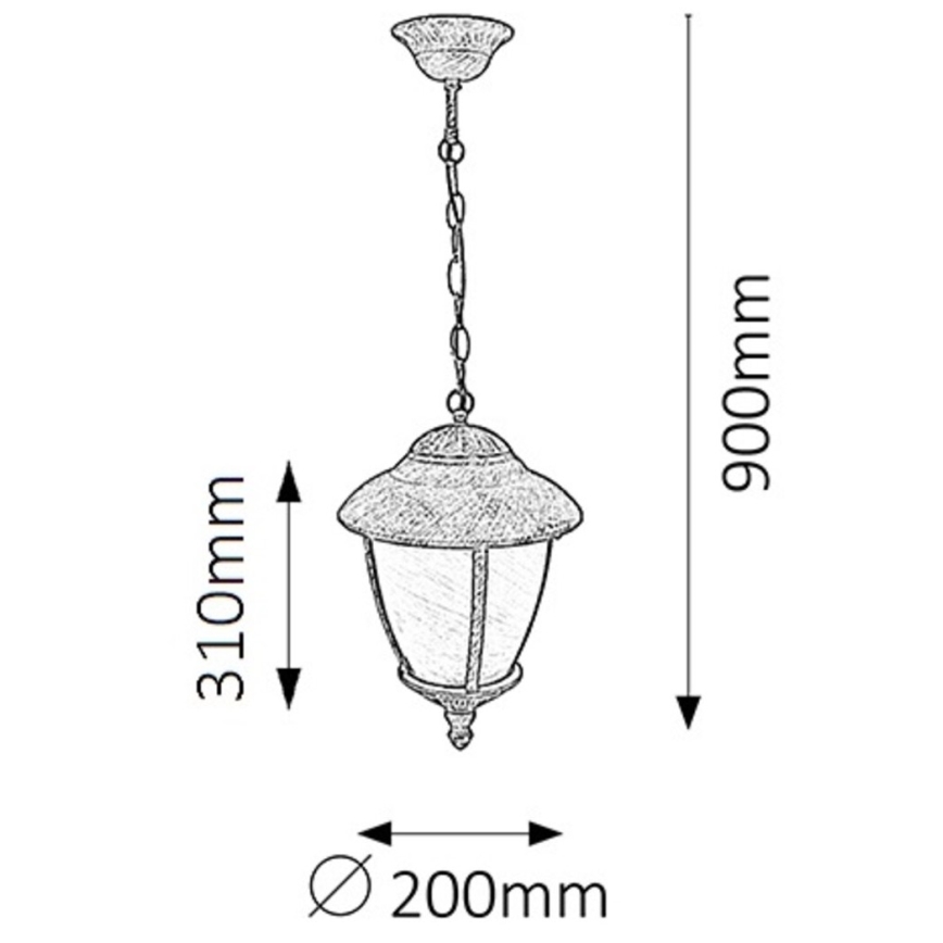 Rabalux 8479 - Уличная люстра MADRID 1xE27/60W/230V
