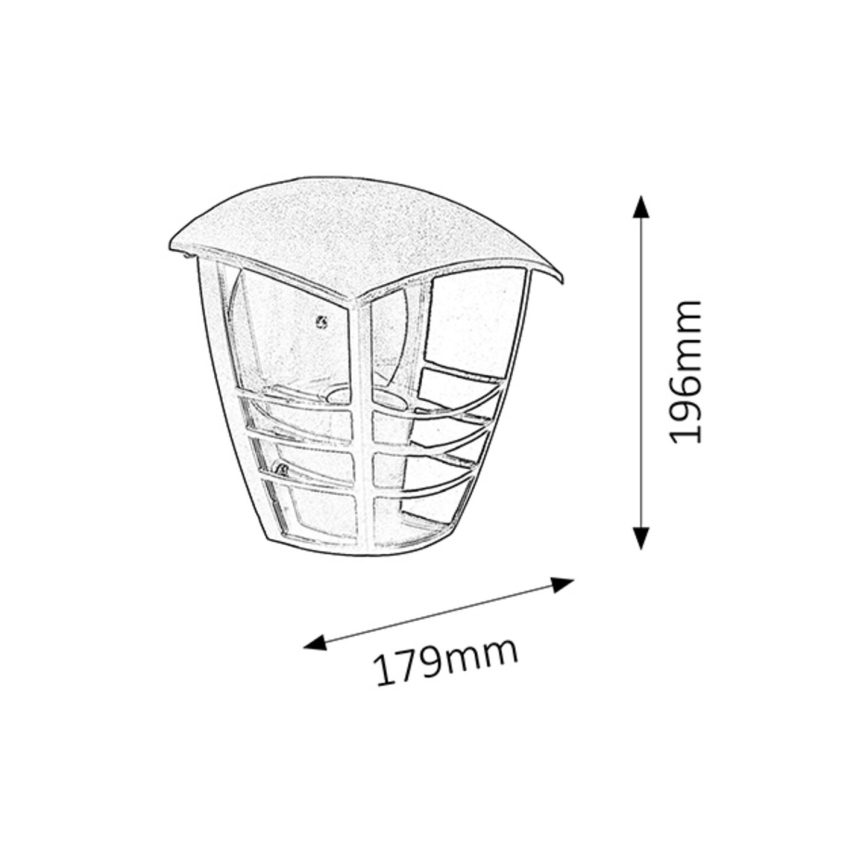 Rabalux 8570 - Уличный настенный светильник MARSEILLE 1xE27/60W/230V IP44