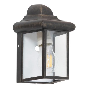 Rabalux 8754 - Уличный настенный светильник NORVICH 1xE27/60W/230V IP43 золотистый