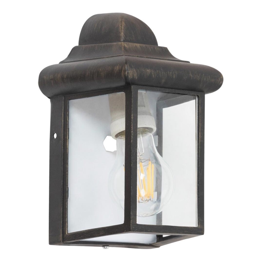Rabalux 8754 - Уличный настенный светильник NORVICH 1xE27/60W/230V IP43 золотистый