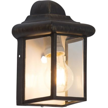 Rabalux 8754 - Уличный настенный светильник NORVICH 1xE27/60W/230V IP43 золотистый