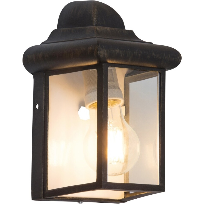 Rabalux 8754 - Уличный настенный светильник NORVICH 1xE27/60W/230V IP43 золотистый