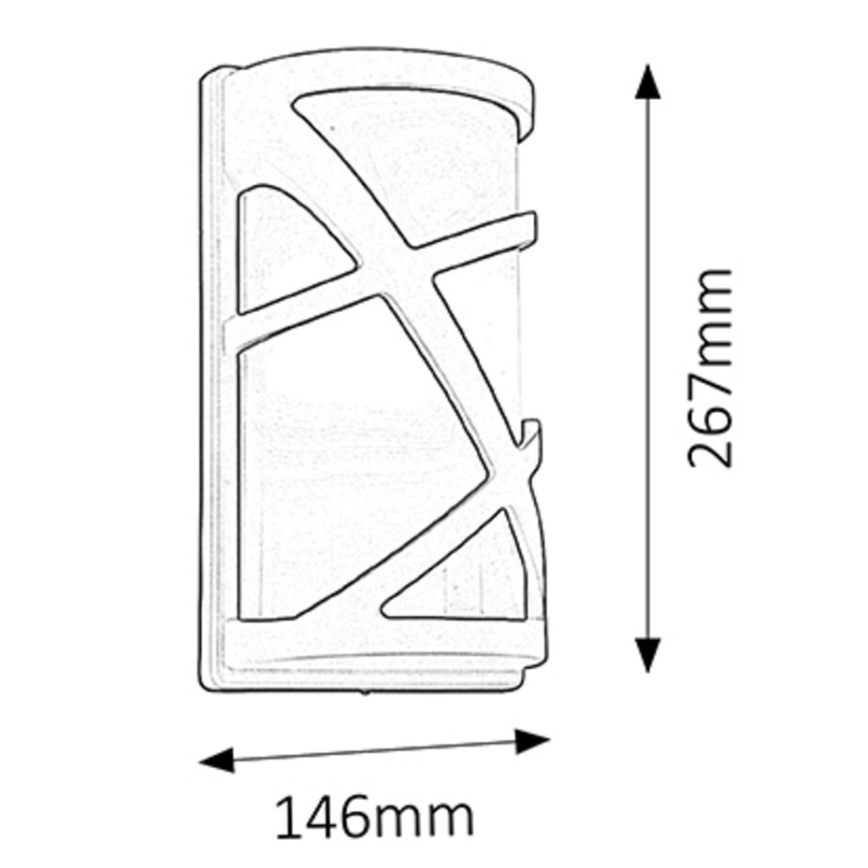 Rabalux 8766 - Уличный настенный светильник DURANGO 1xE27/40W IP54