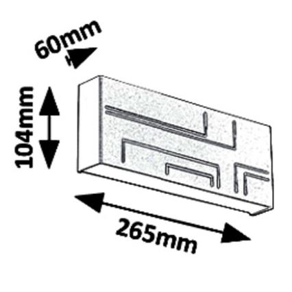 Rabalux - Уличный светодиодный настенный светильник LED/12W/230V IP65