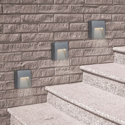 Rabalux - Уличный светодиодный настенный светильник LED/3W/230V IP65