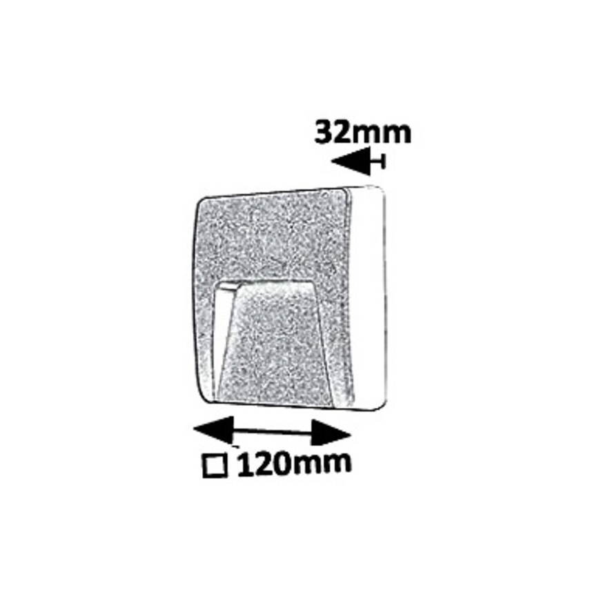 Rabalux - Уличный светодиодный настенный светильник LED/3W/230V IP65