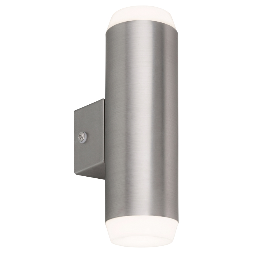 Rabalux - Уличный светодиодный настенный светильник 2xLED/4W/230V сатин матовый хром IP44