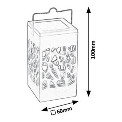 Rabalux - Светодиодный уличный светильник на солнечной батарее LED/0,07W/1xAAA IP23 200 mAh