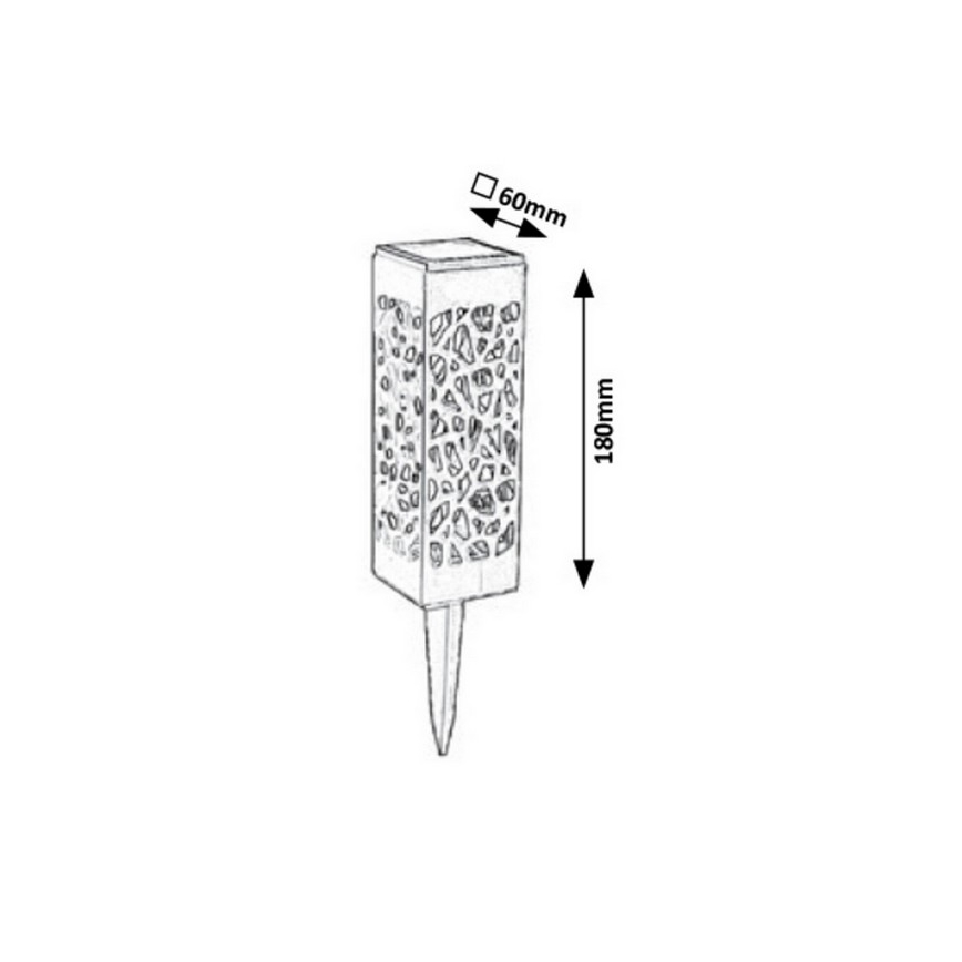 Rabalux - Светодиодный уличный светильник на солнечной батарее LED/0,16W/1xAA IP24