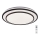 Rabalux - Диммируемый потолочный светильник LED/40W/230V 3000-6500K черный Ø 49 см + пульт дистанционного управления