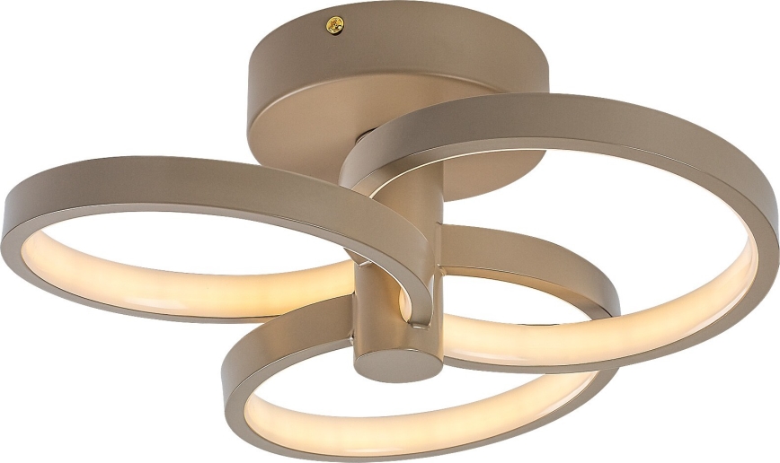 Rabalux - Димований стельовий світильник LED/32W/230V 3000-6500K діам. 31 см бежевий + пульт дистанційного керування
