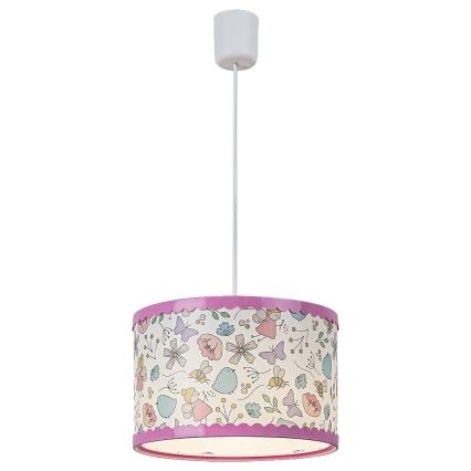 Rabalux - Дитяча підвісна люстра 1xE27/40W/230V рожевий