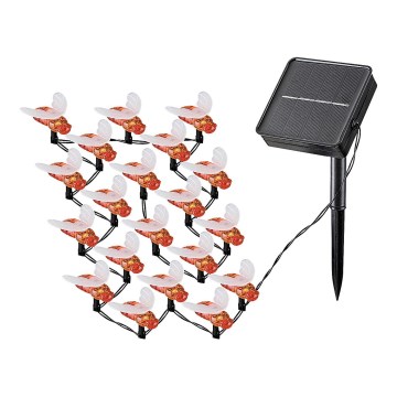 Rabalux - LED гірлянда на сонячній батареї 20xLED/0,06W/1,2V IP44