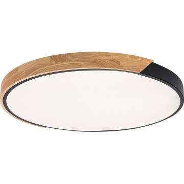 Rabalux - LED-потолочный светильник LED/42W/230V 3000/4000/6500K чёрный/дуб диам. 41 см