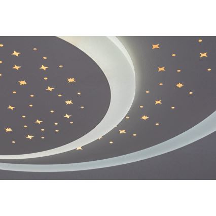 Rabalux - Светодиодный потолочный светильник с диммером LED, 47 Вт, 230 В, 3000–6000 К, с пультом дистанционного управления, диаметр 48 см