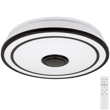 Rabalux - LED RGB диммируемый потолочный светильник со встроенным динамиком LED/24W/230V 3000-6500K + пульт дистанционного управления, диаметр 39,5 cm