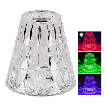 Rabalux - LED RGB Настільна акумуляторна лампа з регулюванням яскравості LED/2W/5V 3000K