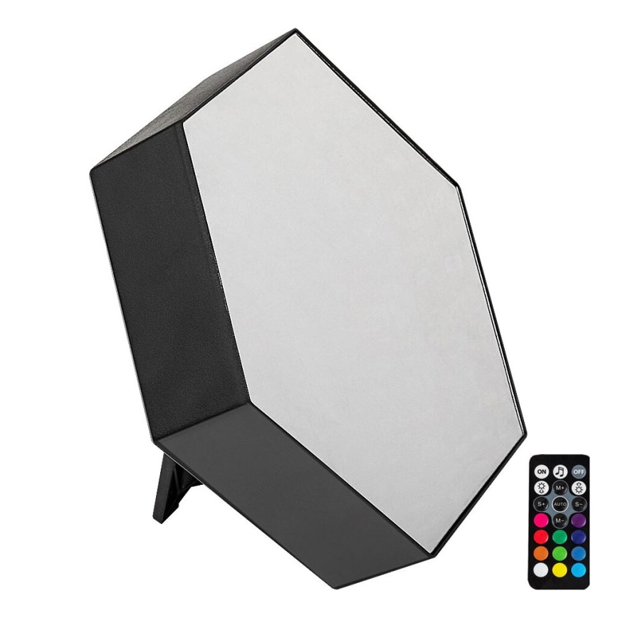 Rabalux - LED RGB Настільна лампа з регулюванням яскравості LED/1W/5V/3xAA + пульт дистанційного керування