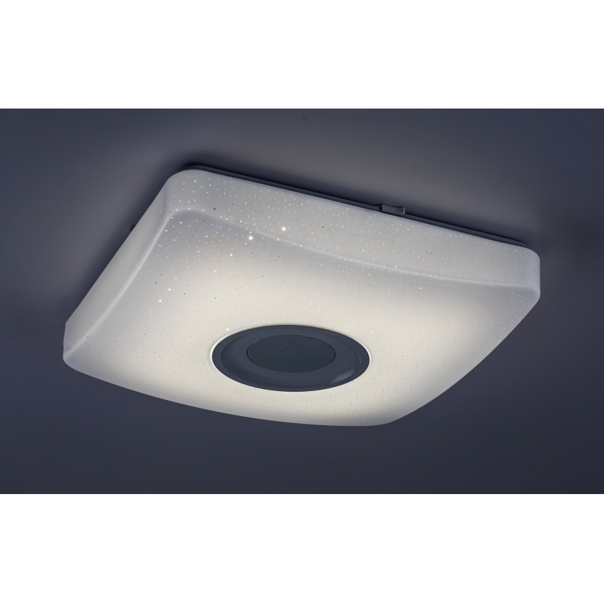 Rabalux - LED RGB Стельовий світильник з динаміком та регулюванням яскравості LED/18W/230V + ДК 3000-6000K Bluetooth