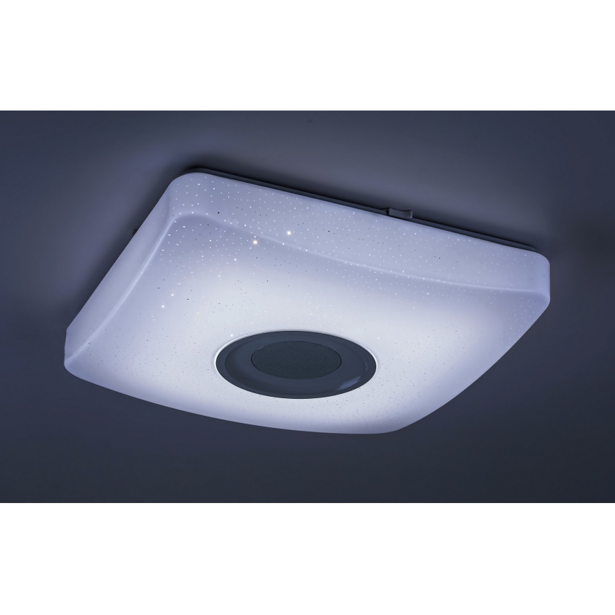 Rabalux - LED RGB Стельовий світильник з динаміком та регулюванням яскравості LED/18W/230V + ДК 3000-6000K Bluetooth