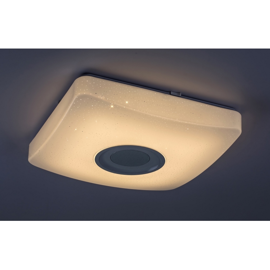 Rabalux - LED RGB Стельовий світильник з динаміком та регулюванням яскравості LED/18W/230V + ДК 3000-6000K Bluetooth