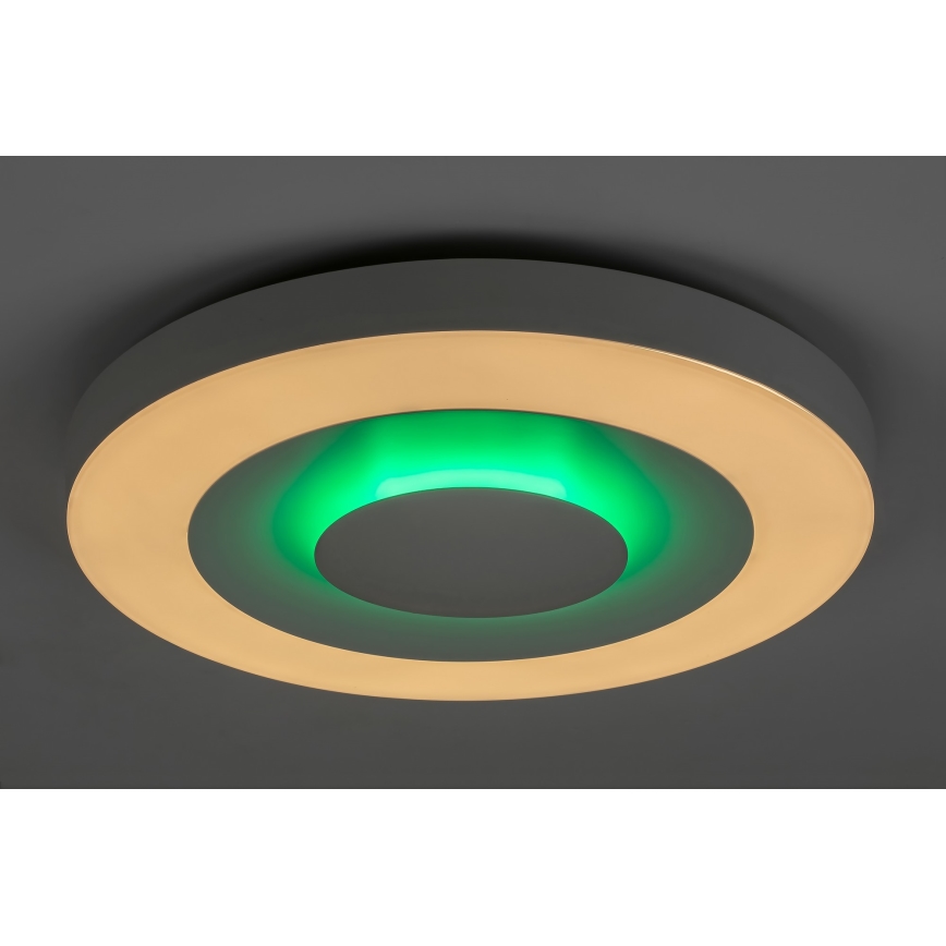 Rabalux - LED RGB Стельовий світильник з регулюванням яскравості LED/40W/230V 3000-6000K + пульт дистанційного керування