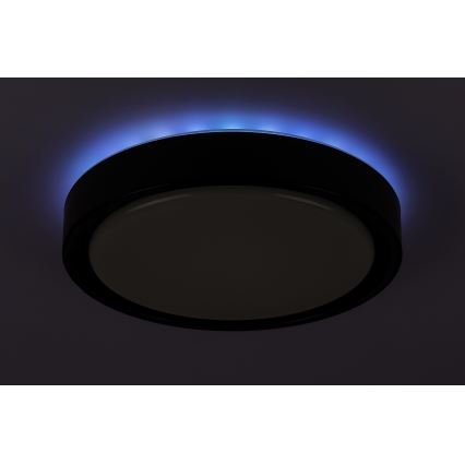 Rabalux - LED RGB стельовий світильник з регулюванням яскравості з датчиком LED/28W/230V 2700-5000K + пульт дистанційного керування