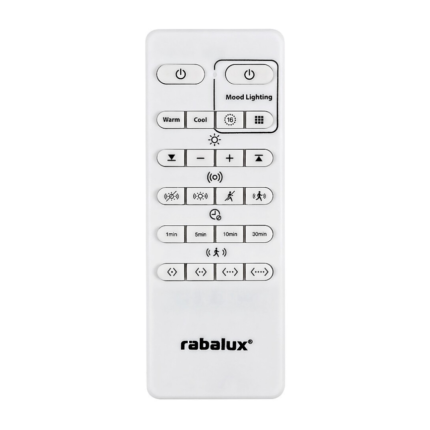 Rabalux - LED RGB стельовий світильник з регулюванням яскравості з датчиком LED/28W/230V 2700-5000K + пульт дистанційного керування