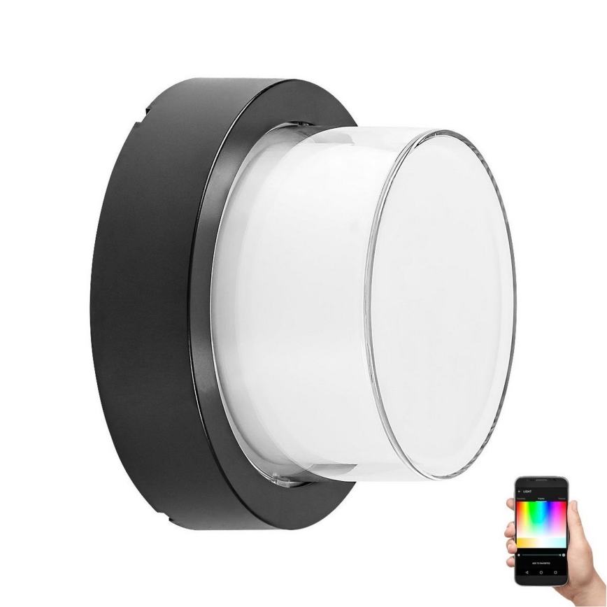 Rabalux - LED RGBW Вуличний настінний світильник з регулюванням яскравості LED/10W/230V IP54 Wi-Fi Tuya