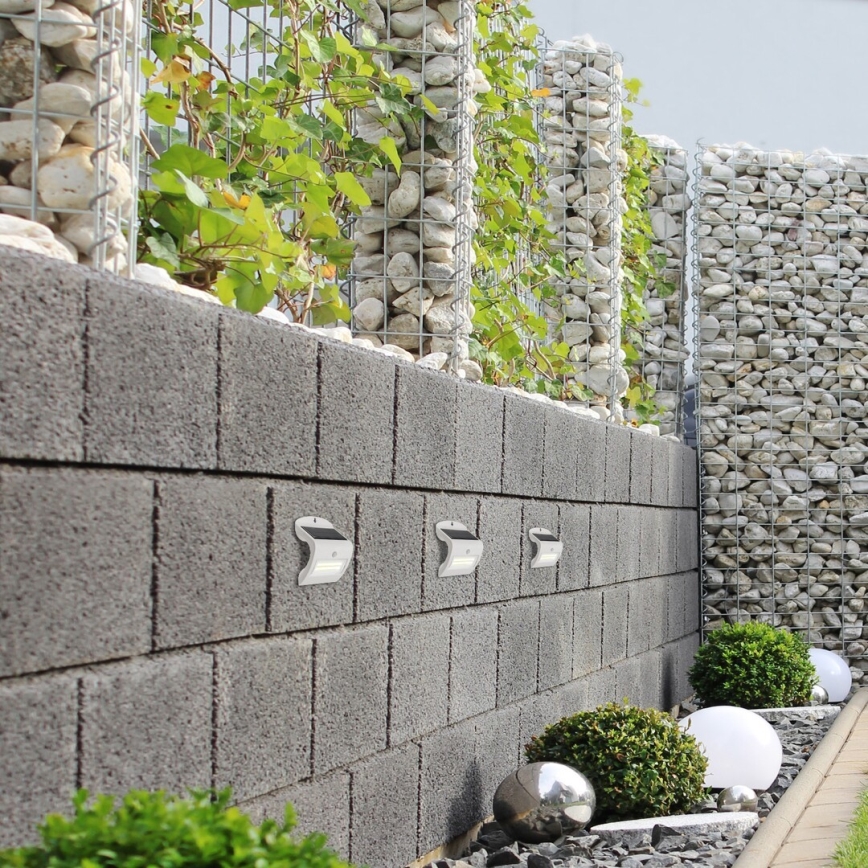 Rabalux - Светодиодный солнечный настенный светильник с датчиком IP44 1200 мАч