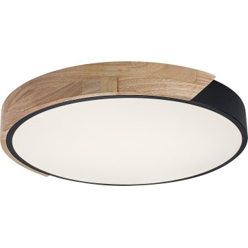 Rabalux - LED-стельовий світильник LED/24W/230V 4000K, діаметр 41 см, чорний/дуб