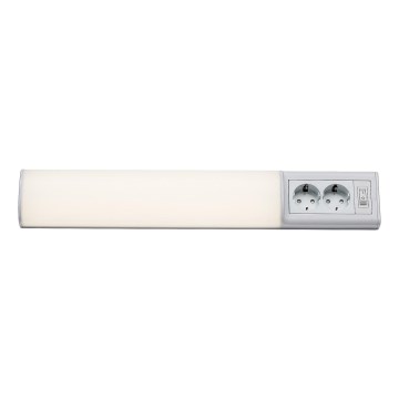 Rabalux - LED світильник для підсвітки стільниці з 2 розетками LED/10W/230V 4000K 50 см білий