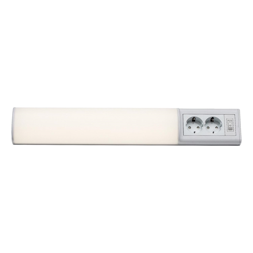 Rabalux - LED світильник для підсвітки стільниці з 2 розетками LED/10W/230V 4000K 50 см білий