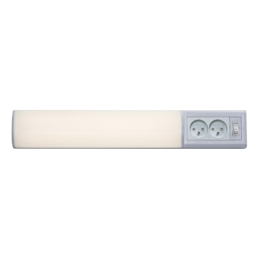 Rabalux - LED світильник для підсвітки стільниці з розетками LED/10W/230V 4000K 50 cm білий