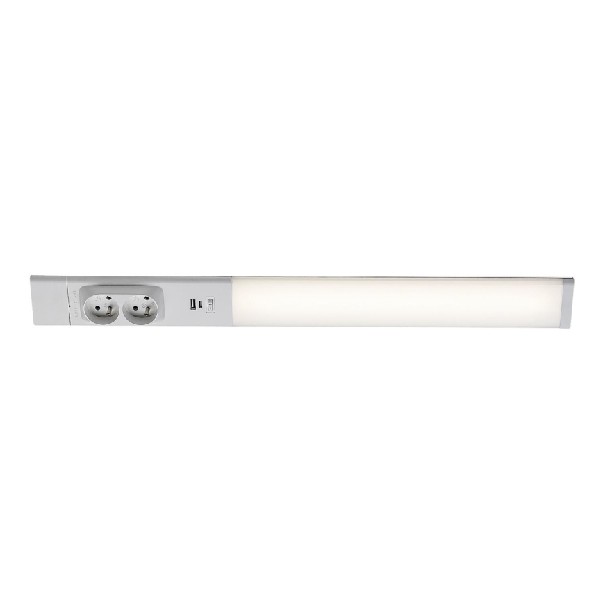 Rabalux - LED світильник для підсвітки стільниці з розетками LED/18W/230V 4000K 60 cm білий