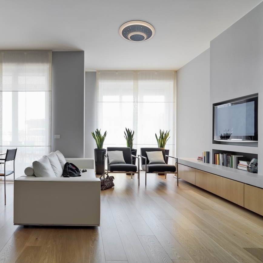 Rabalux - LED стельовий світильник із плавним регулюванням яскравості LED/47W/230V 3000-6000K + пульт дистанційного керування діаметром 48 см