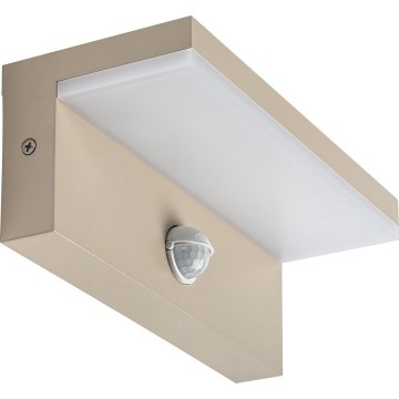 Rabalux - LED зовнішній настінний світильник з сенсором LED/9W/230V IP54 бежевий