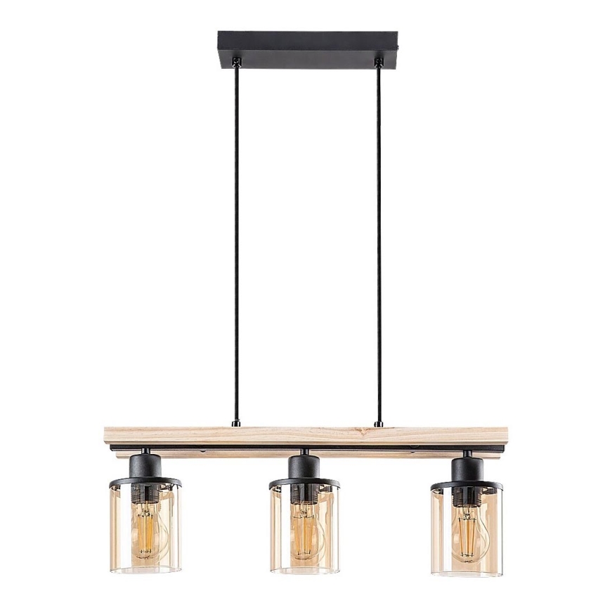 Rabalux - Люстра на тросі 3xE27/25W/230V сосна