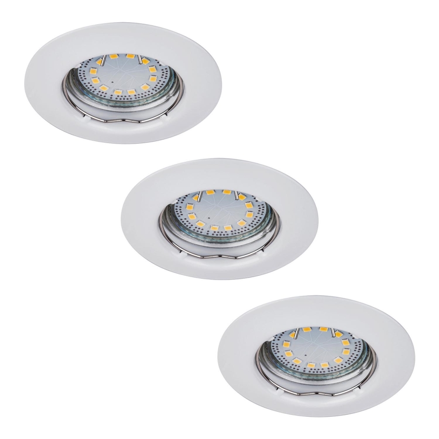 Rabalux - НАБІР 3xLED Вбудований стельовий світильник 3xGU10/3W/230V IP40