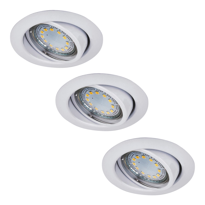 Rabalux - НАБІР 3xLED Вбудований стельовий світильник 3xGU10/3W/230V IP40