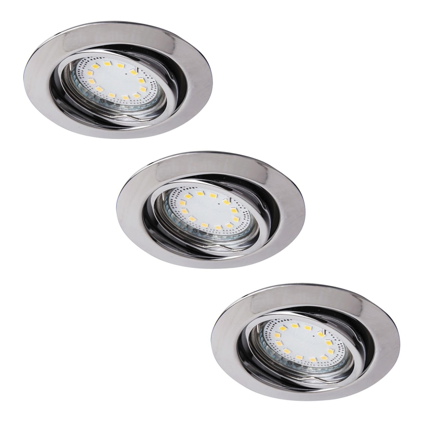 Rabalux - НАБІР 3xLED Вбудований стельовий світильник 3xGU10/3W/230V IP40