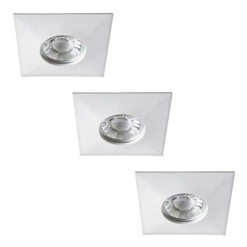 Rabalux - НАБІР 3xLED Вбудований стельовий світильник для ванної 1xLED/4W/230V IP44