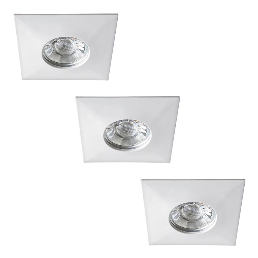 Rabalux - НАБІР 3xLED Вбудований стельовий світильник для ванної 1xLED/4W/230V IP44