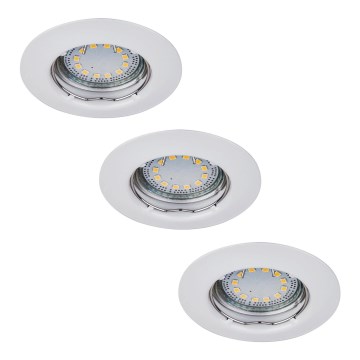 Rabalux - НАБОР 3x Светодиодный встроенный светильник 3xGU10/3W/230V IP40