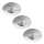Rabalux - набор из 3 LED-светильников, встраиваемых в потолок для ванной комнаты LED/4W/230V IP44
