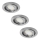Rabalux - Набор из 3 LED встраиваемых светильников 1xGU10/3W/230V IP40