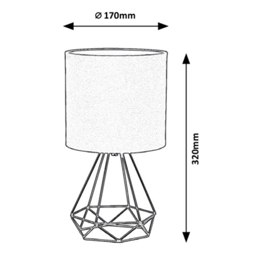 Rabalux - Настільна лампа 1xE14/40W/230V чорний