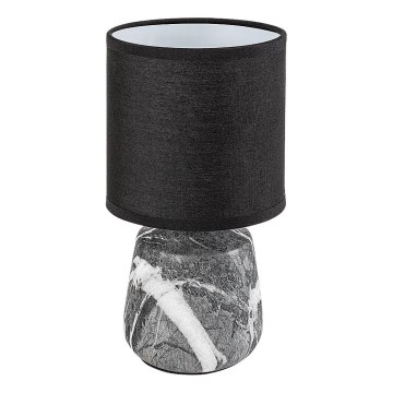 Rabalux - Настільна лампа 1xE14/40W/230V чорна/мармуровий декор